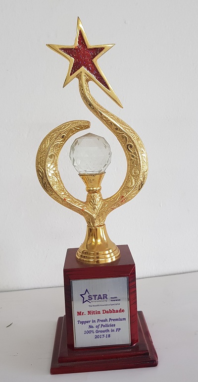 Trophy from Star Health Insurance