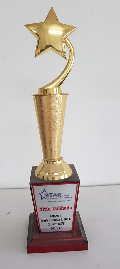 Trophy from Star Health Insurance